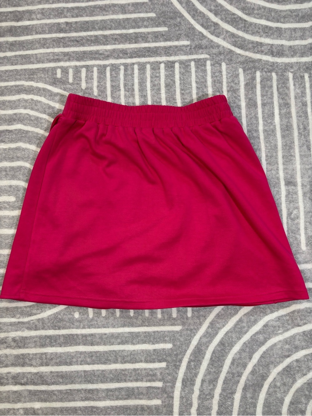 SSYS The Label, Mini Skirt, Fuchsia Hot Pink Mini Skirt, Buttery Soft, Small - Picture 2 of 7